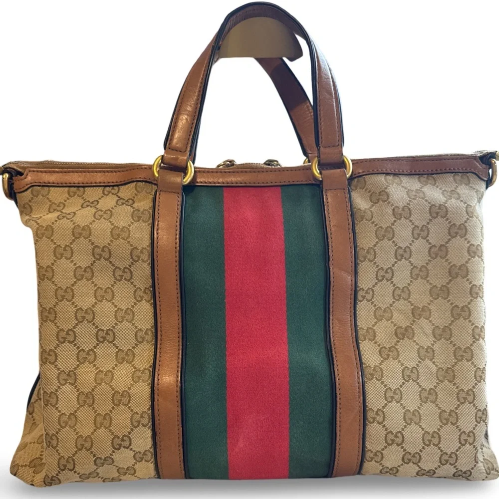 SOLD SOLD SOLD Gucci Rania Top Handle Stripe tassel - Picture 2 of 10